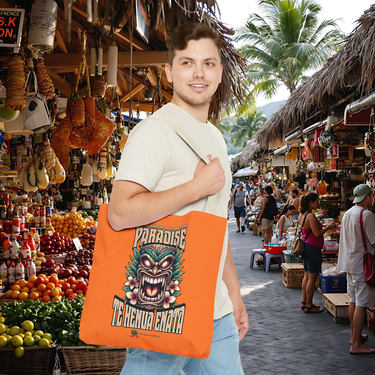 TE HENUA ENATA PARADISE Tote Bag