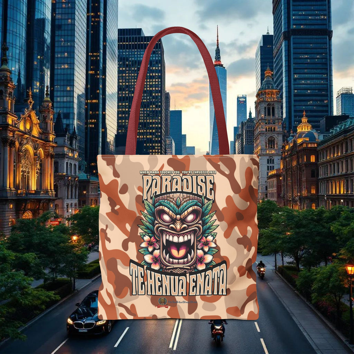TE HENUA ENATA PARADISE Tote Bag