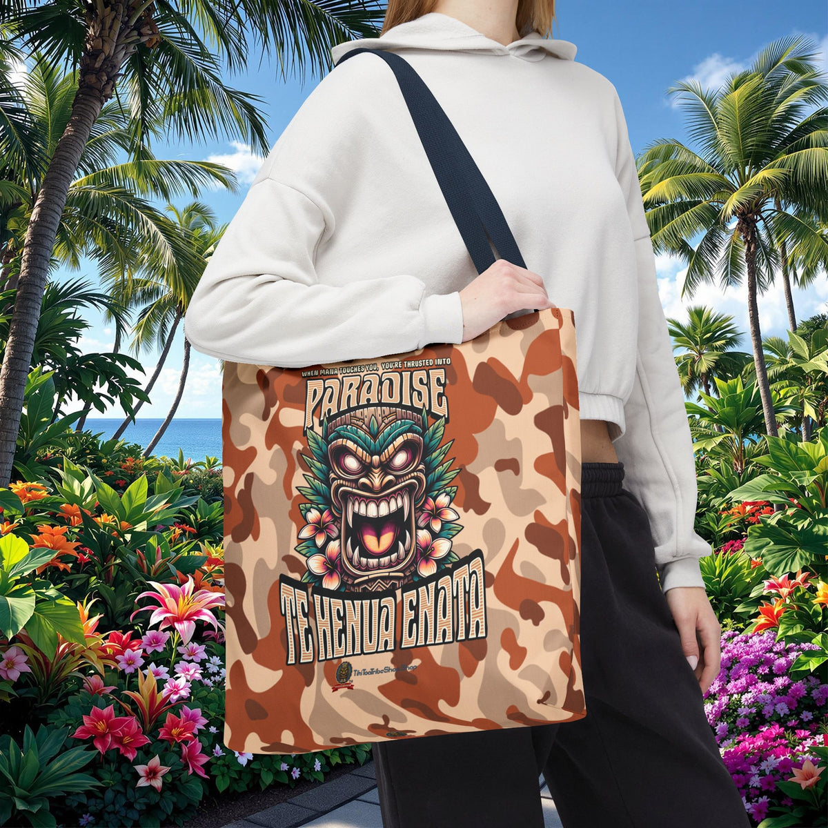TE HENUA ENATA PARADISE Tote Bag