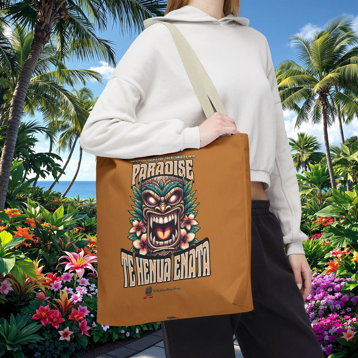 TE HENUA ENATA PARADISE Tote Bag