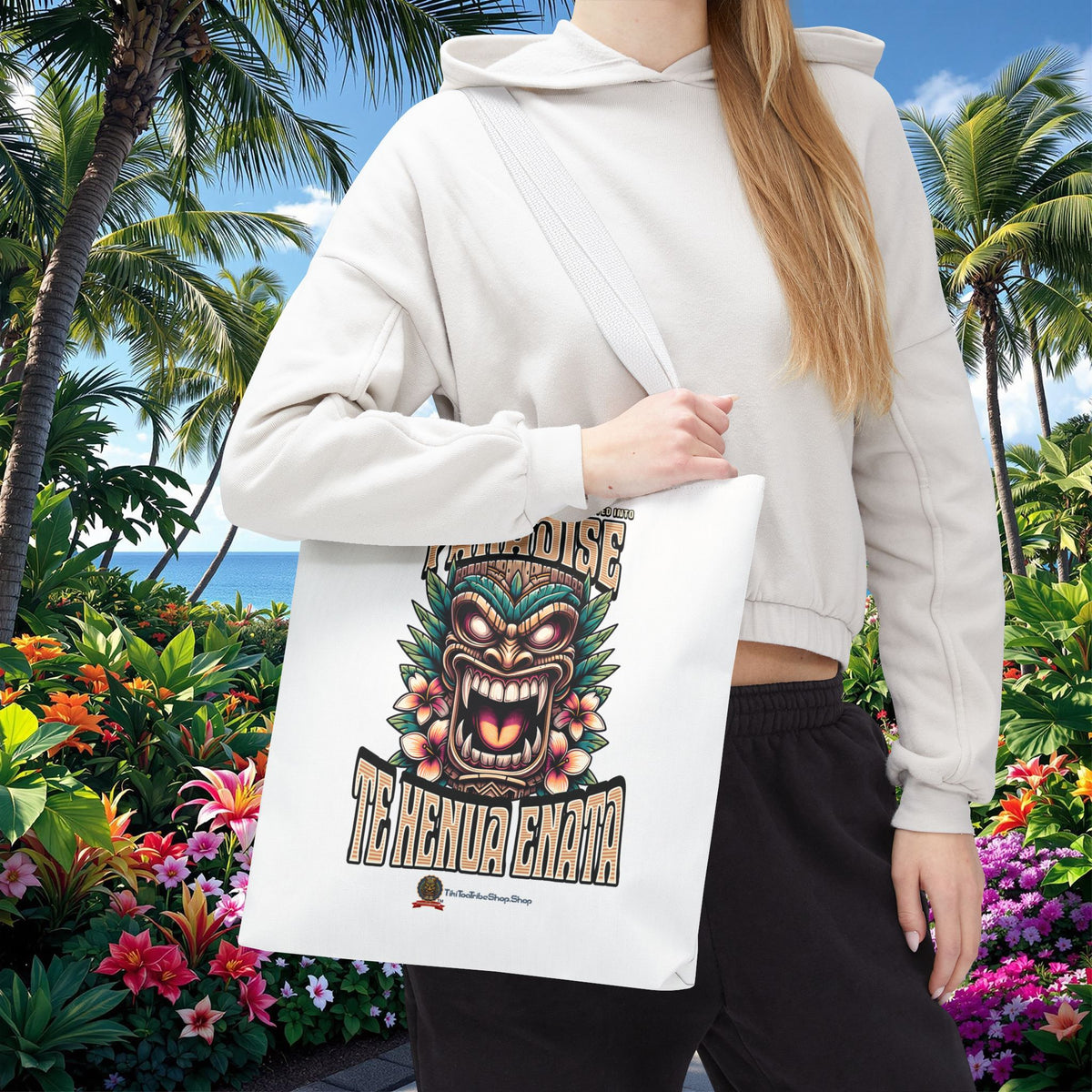 TE HENUA ENATA PARADISE Tote Bag
