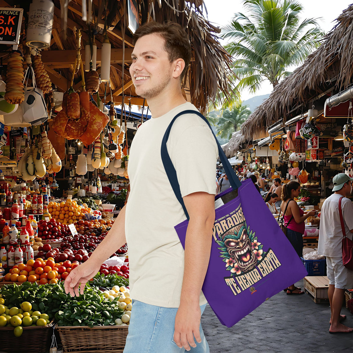 TE HENUA ENATA PARADISE Tote Bag