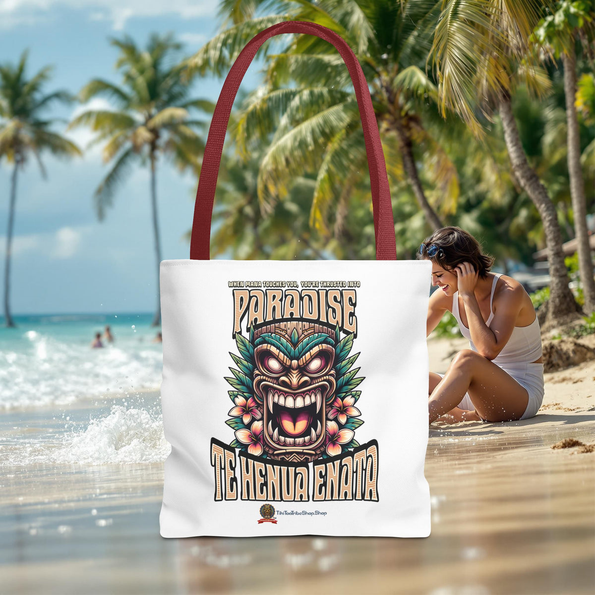 TE HENUA ENATA PARADISE Tote Bag