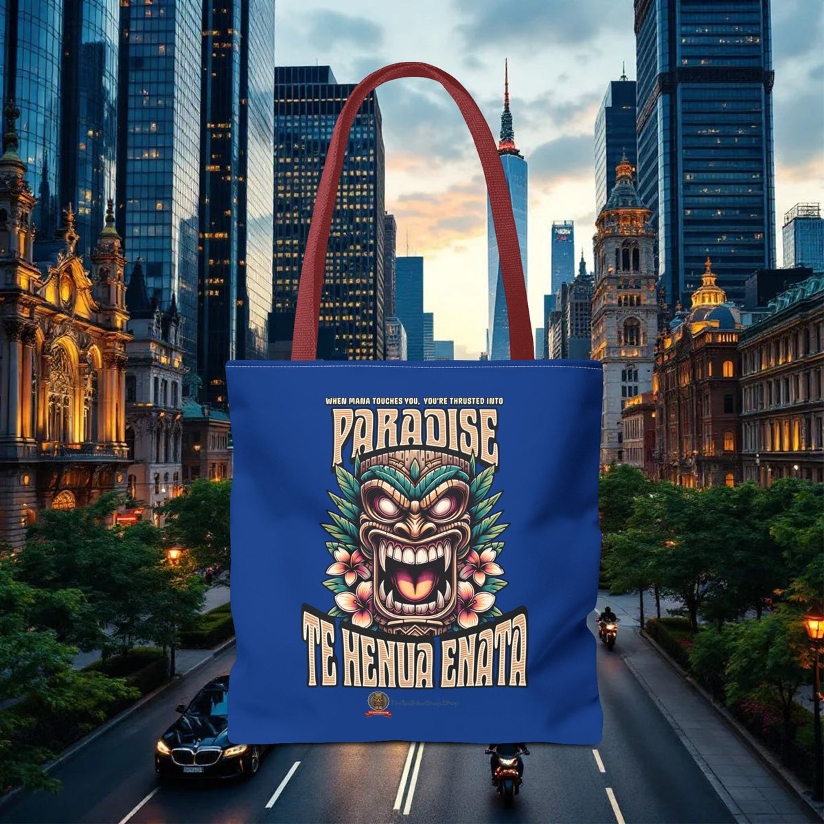 TE HENUA ENATA PARADISE Tote Bag
