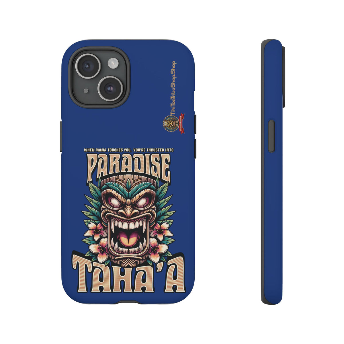 Tahaa – Coque Antichoc Premium « Tiki Féroce » | Design Tribal & Protection Maximale