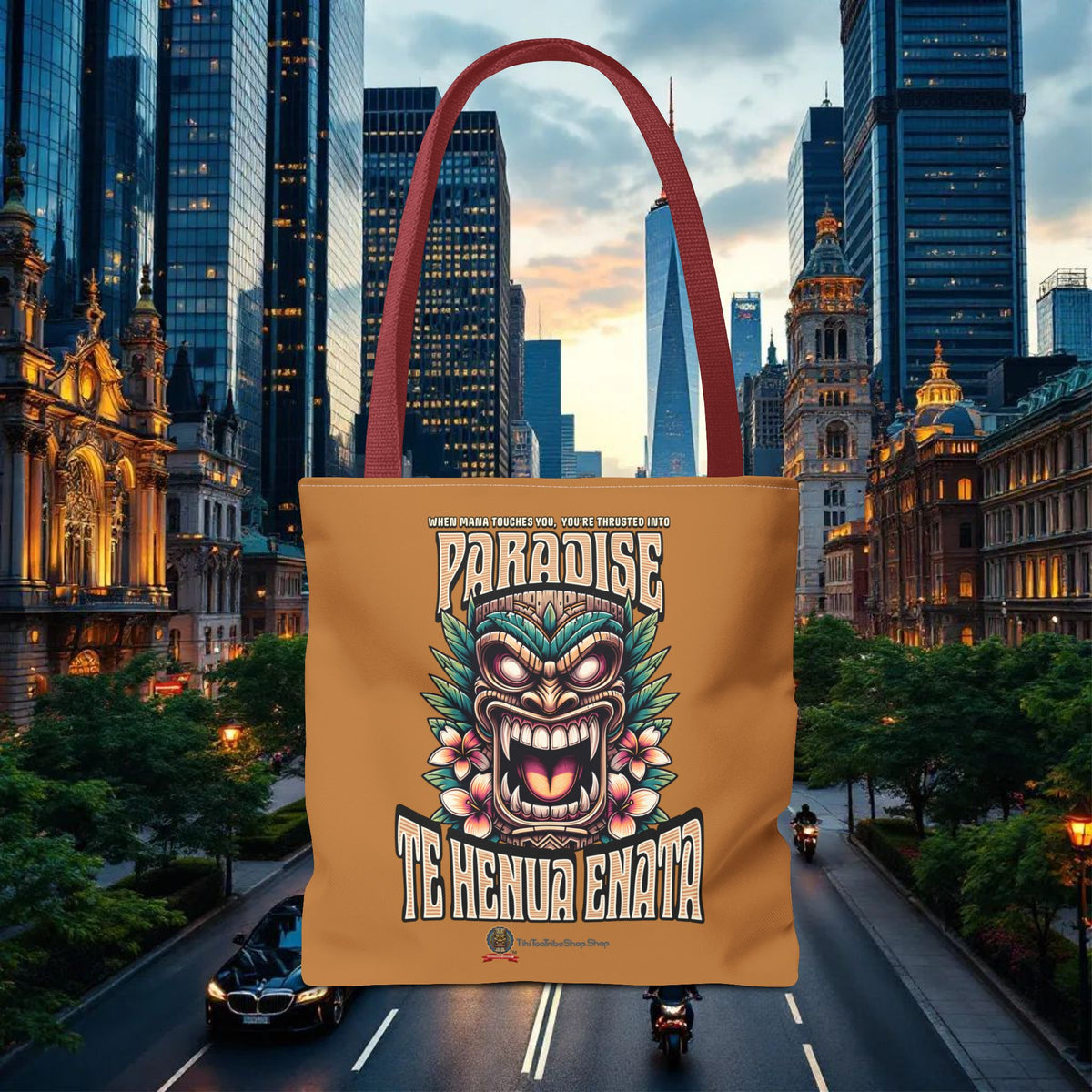 TE HENUA ENATA PARADISE Tote Bag
