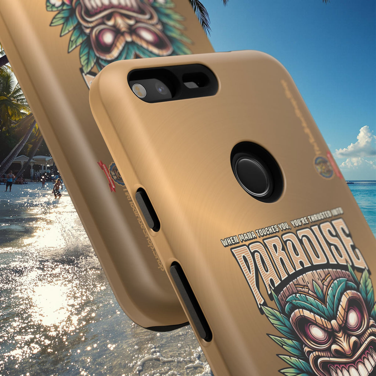 Te Henua Enata â Coque Antichoc Tiki Ancestral & Puissant