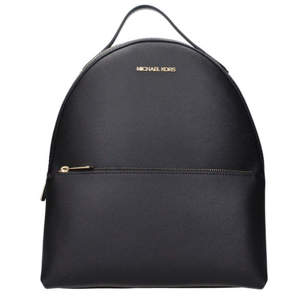 MICHAEL KORS Sophisticated Black Leather Backpack