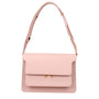 MARNI SAC TRUNK EN CUIR SAFFIANO ROSE POUDRÉ