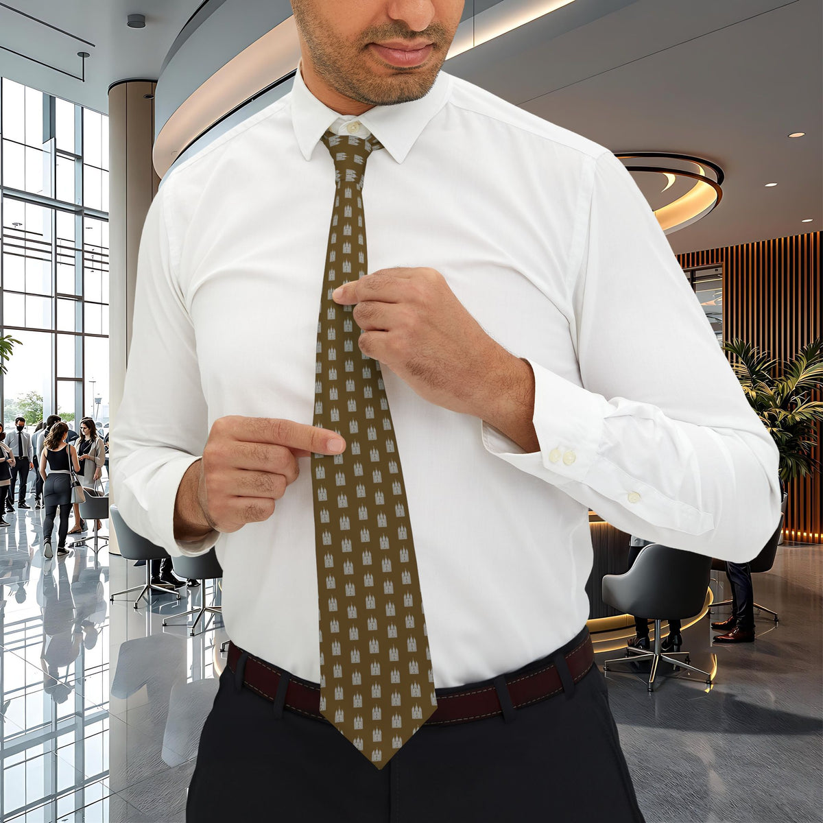 Temple & Moroni Inspiration Tie
