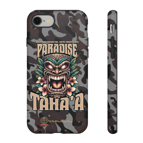 Tahaa – Coque Antichoc Premium « Tiki Féroce » | Design Tribal & Protection Maximale