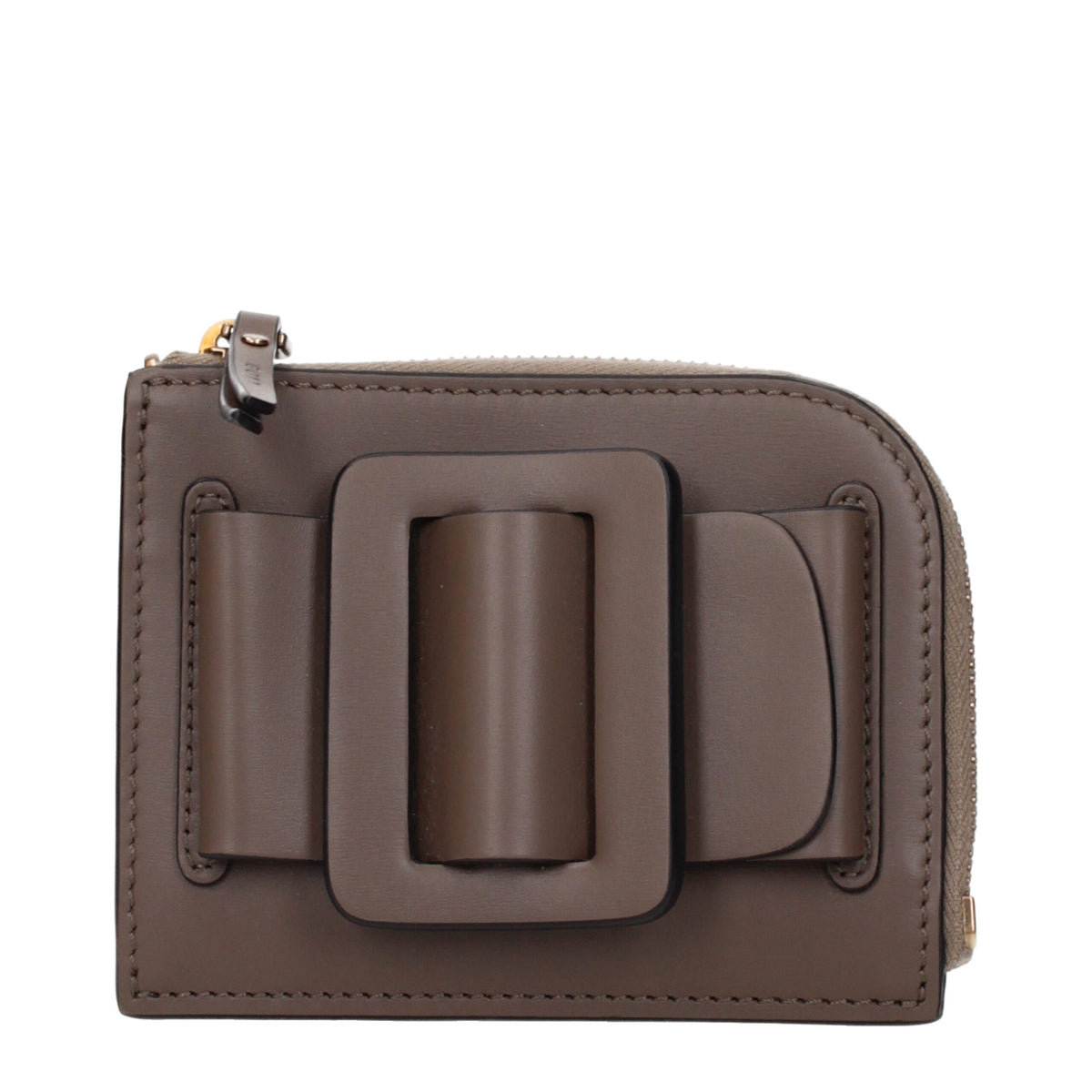 BOYY PORTE-CARTES COMPACT LUXE BRUN BOIS F83872