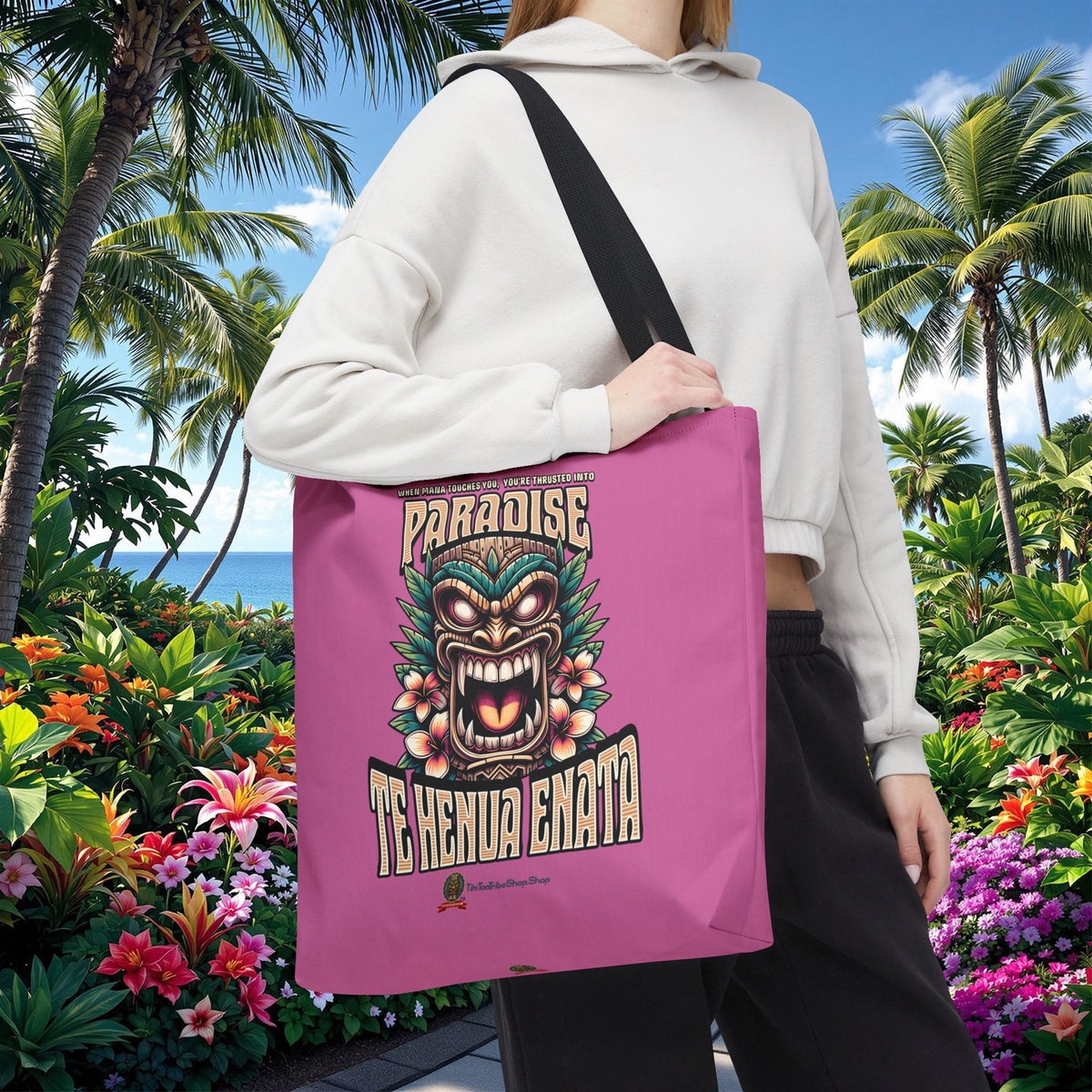 TE HENUA ENATA PARADISE Tote Bag