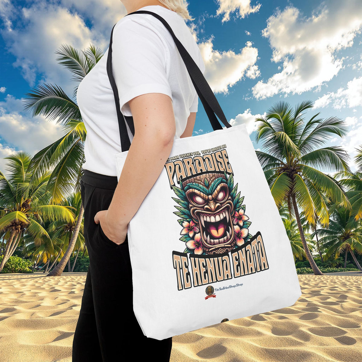 TE HENUA ENATA PARADISE Tote Bag