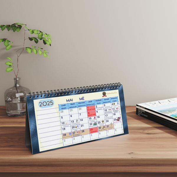 Calendrier de Bureau 2025 Polynésien
