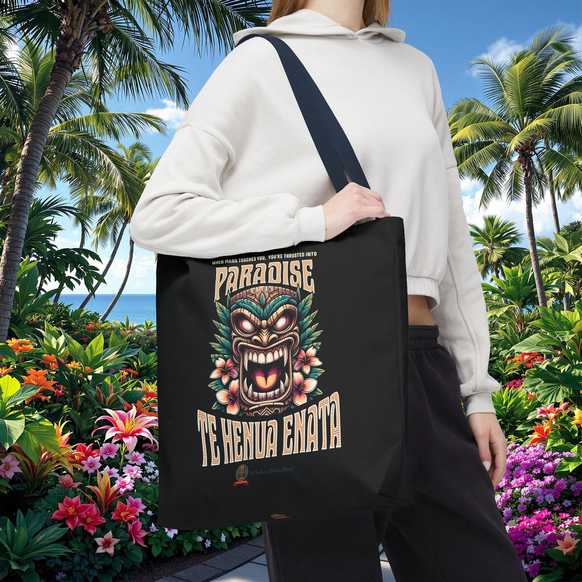 TE HENUA ENATA PARADISE Tote Bag