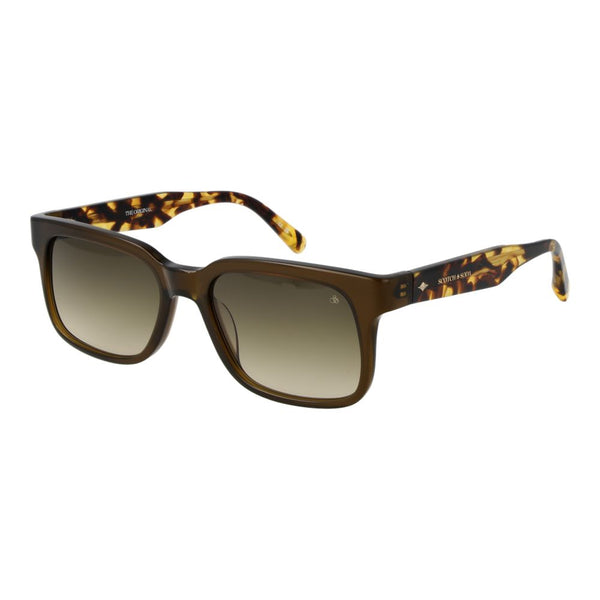 SCOTCH & SODA - Lunettes Rectangulaires Homme Monture Marron Havana