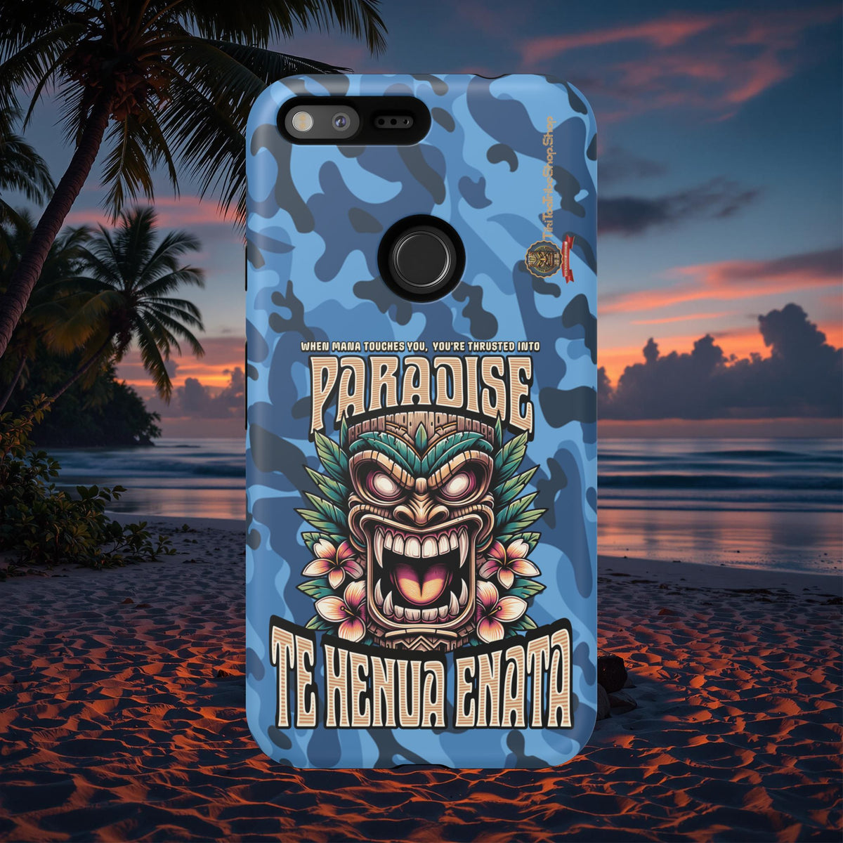 Te Henua Enata â Coque Antichoc Tiki Ancestral & Puissant