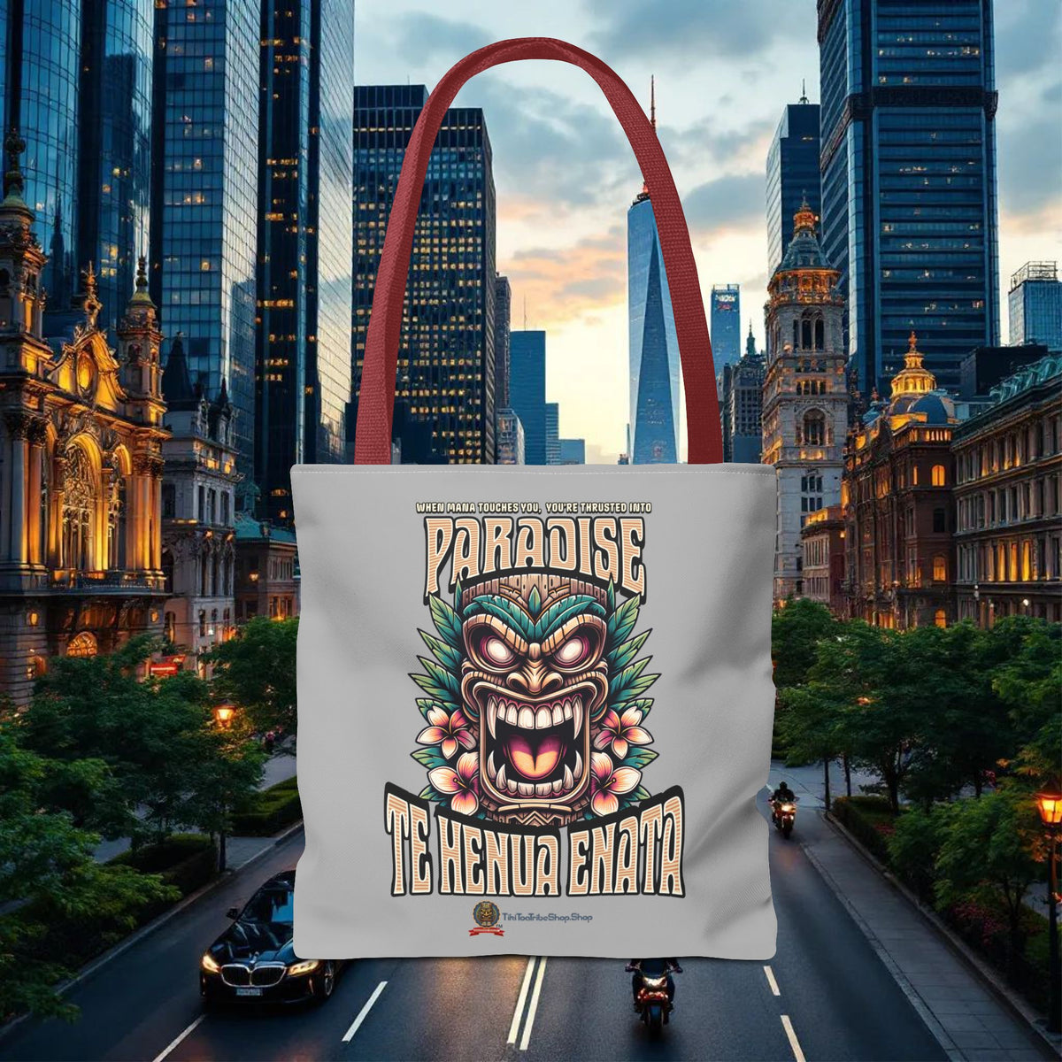 TE HENUA ENATA PARADISE Tote Bag