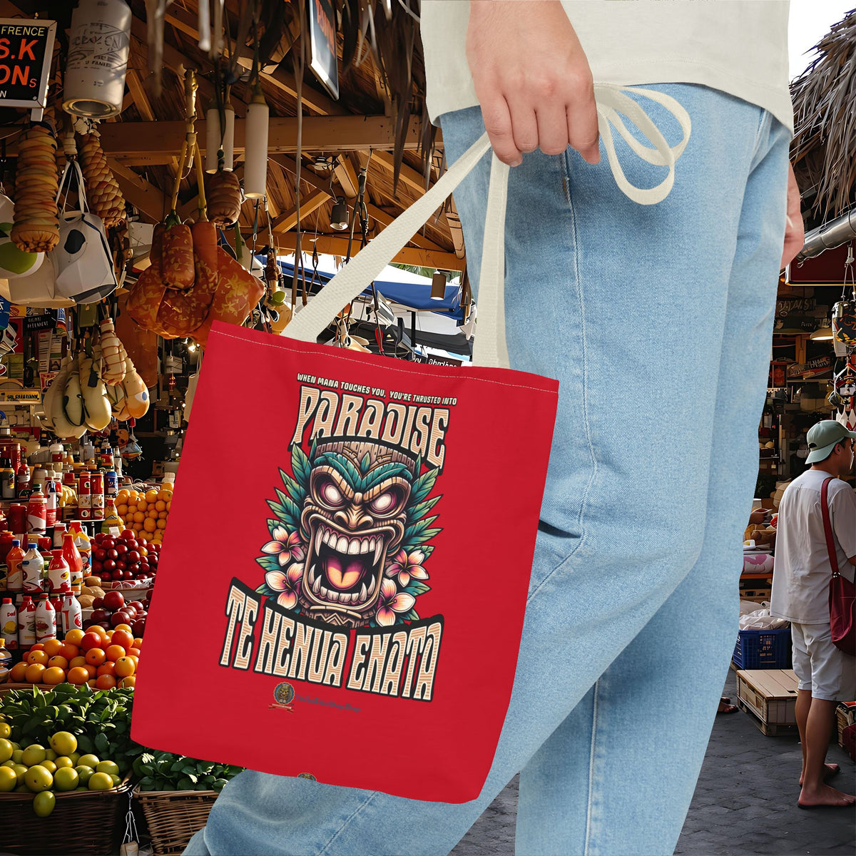 TE HENUA ENATA PARADISE Tote Bag