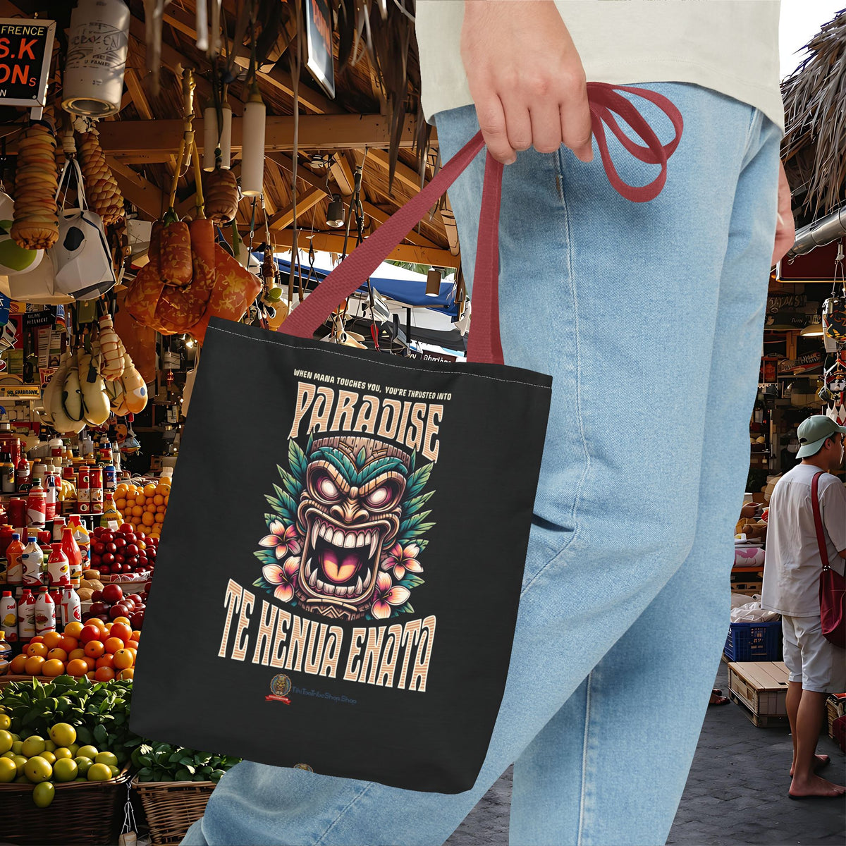 TE HENUA ENATA PARADISE Tote Bag