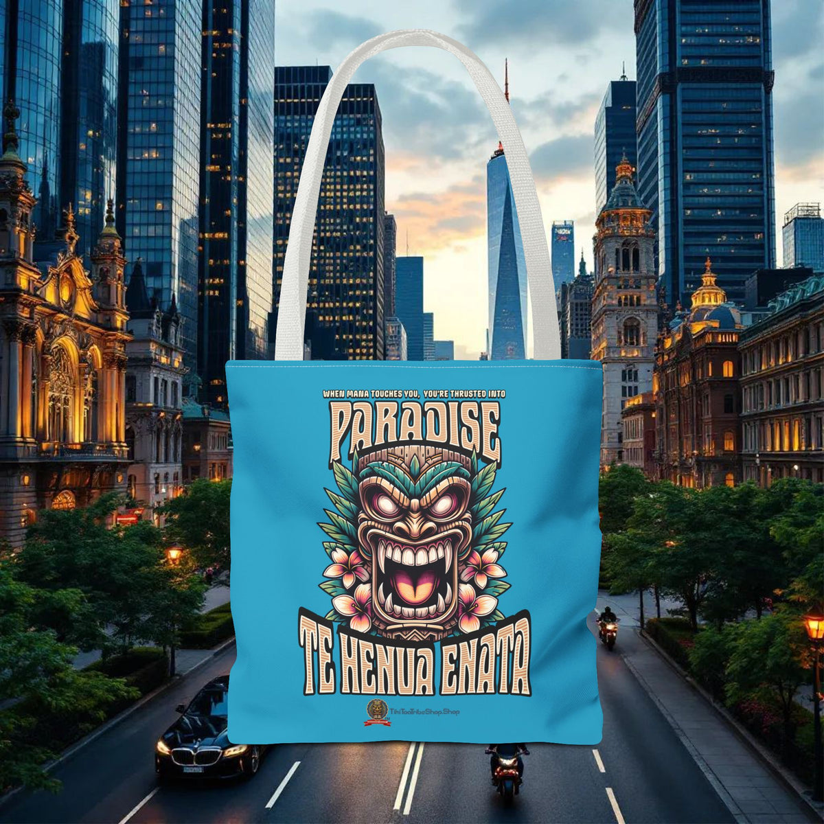 TE HENUA ENATA PARADISE Tote Bag