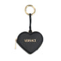 VERSACE Porte-Monnaie Cœur en Cuir Nappa Zippé