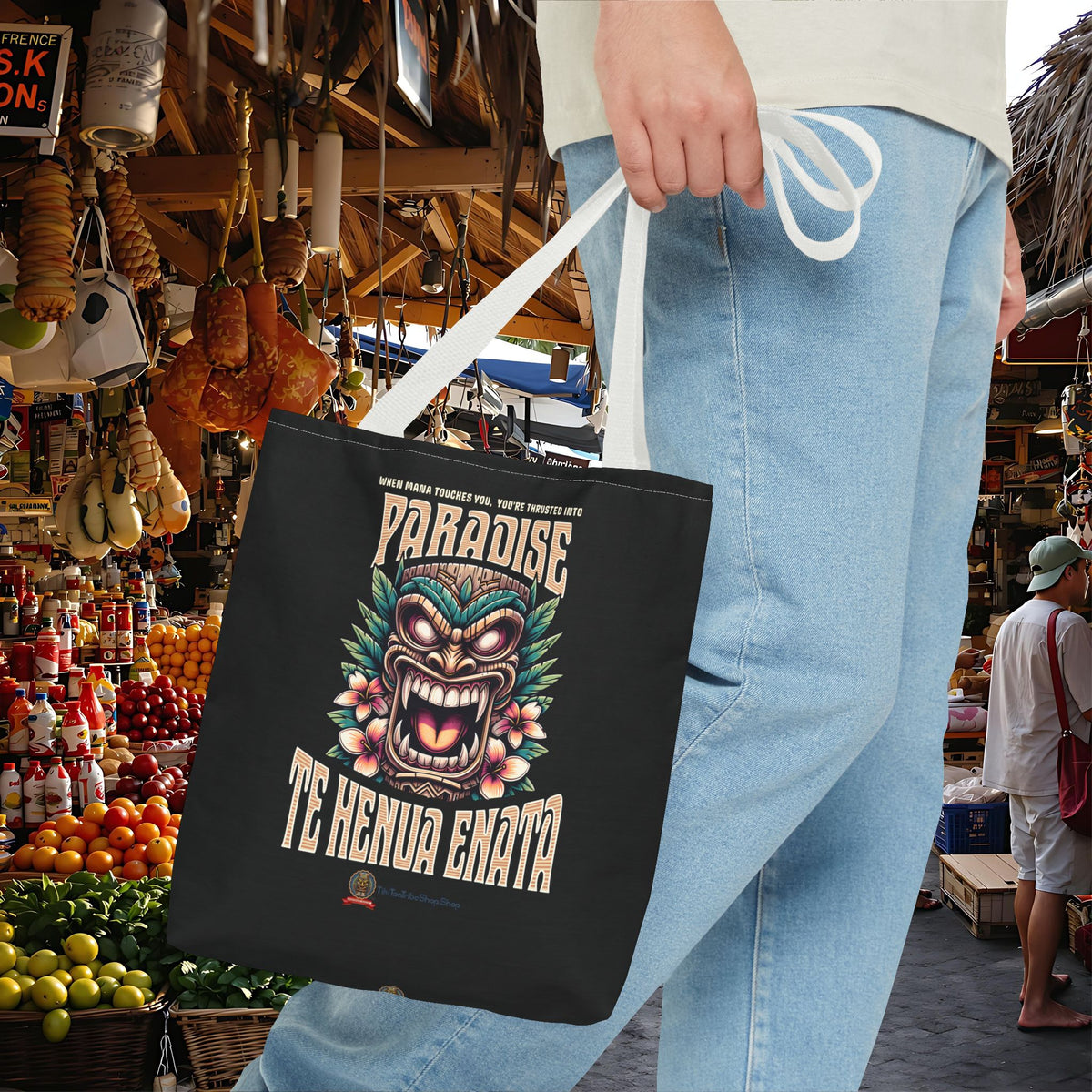 TE HENUA ENATA PARADISE Tote Bag