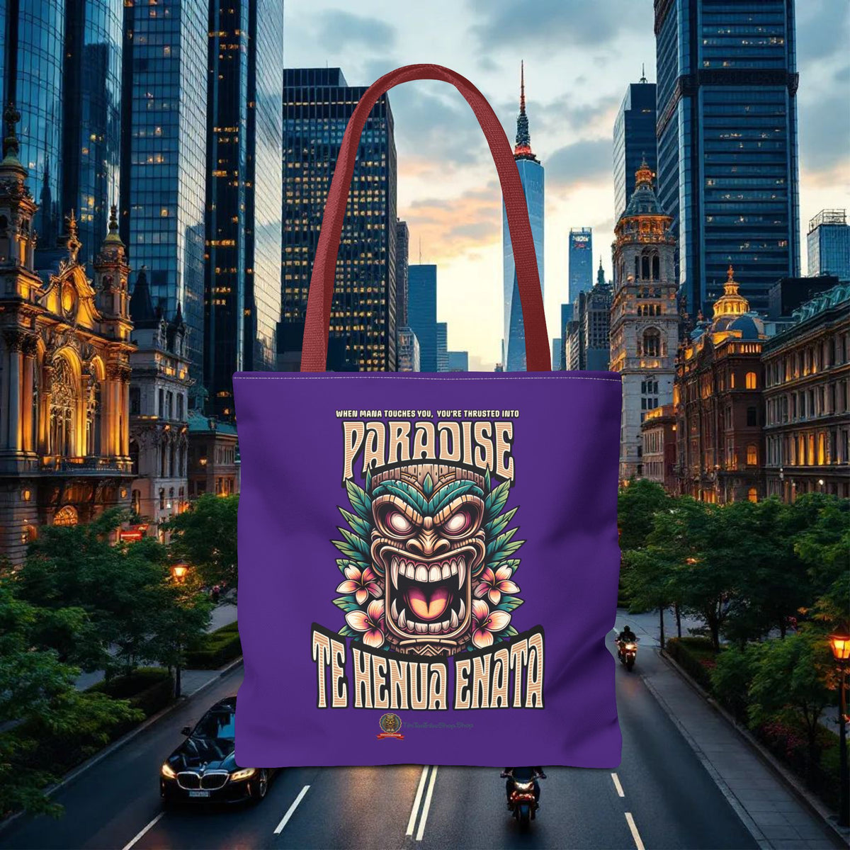 TE HENUA ENATA PARADISE Tote Bag