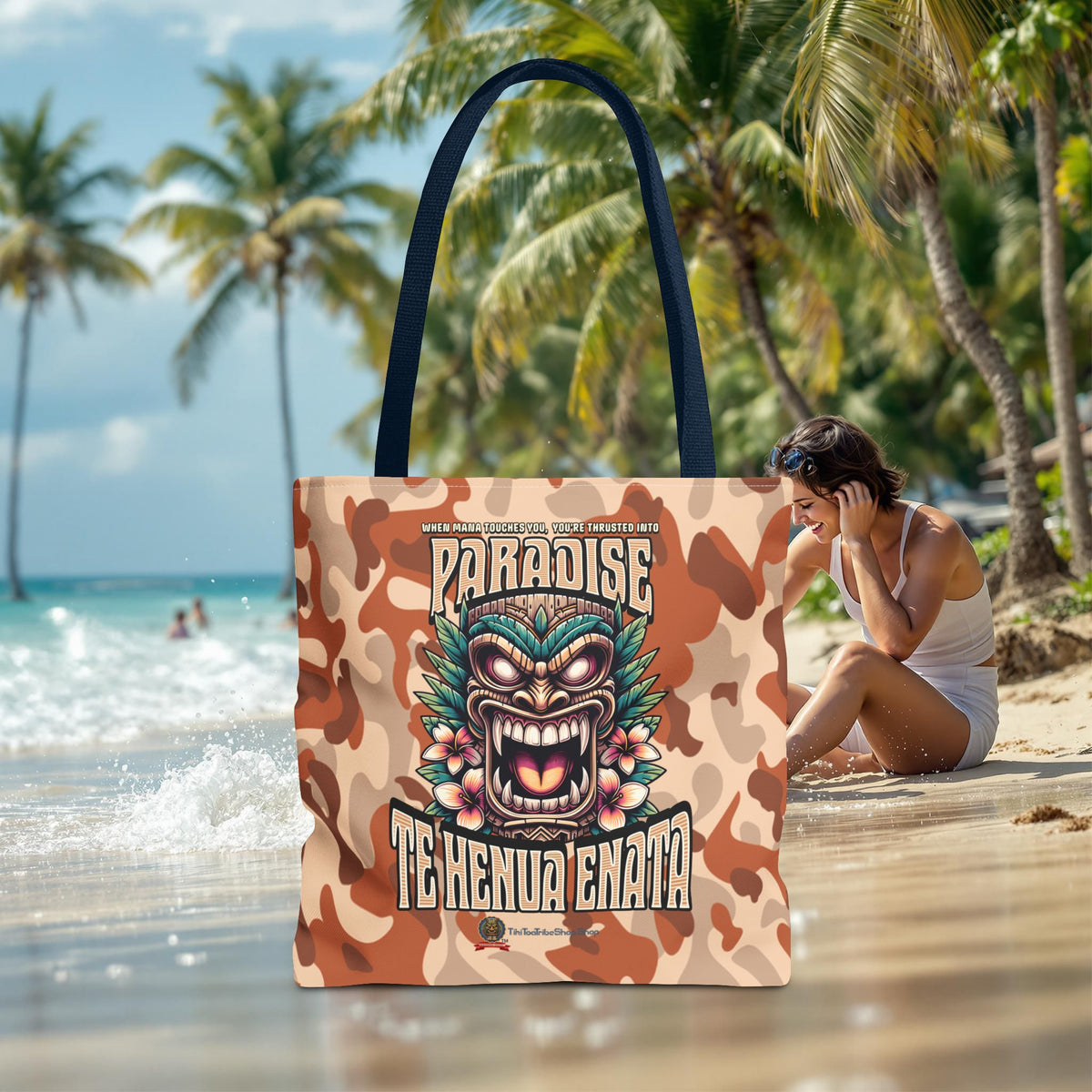 TE HENUA ENATA PARADISE Tote Bag