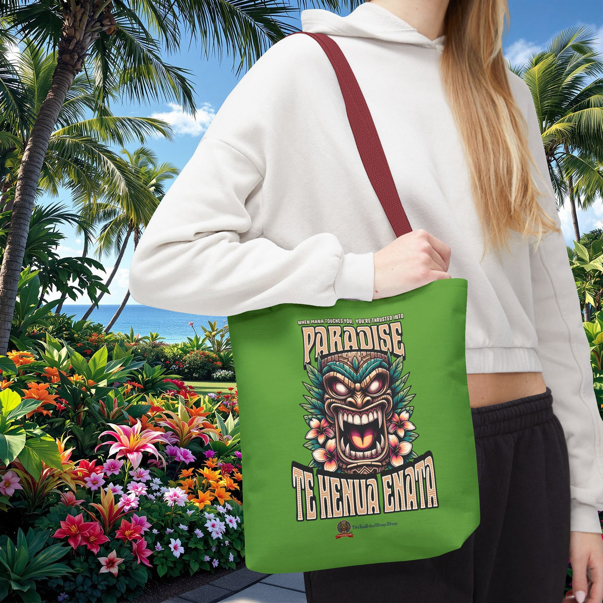 TE HENUA ENATA PARADISE Tote Bag