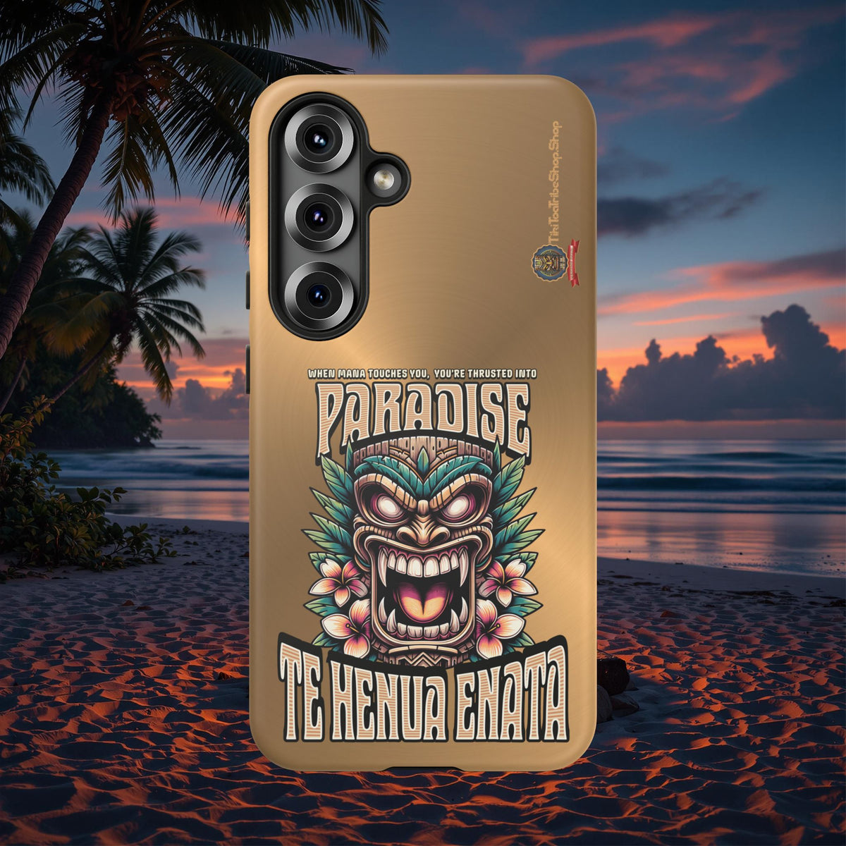 Te Henua Enata â Coque Antichoc Tiki Ancestral & Puissant