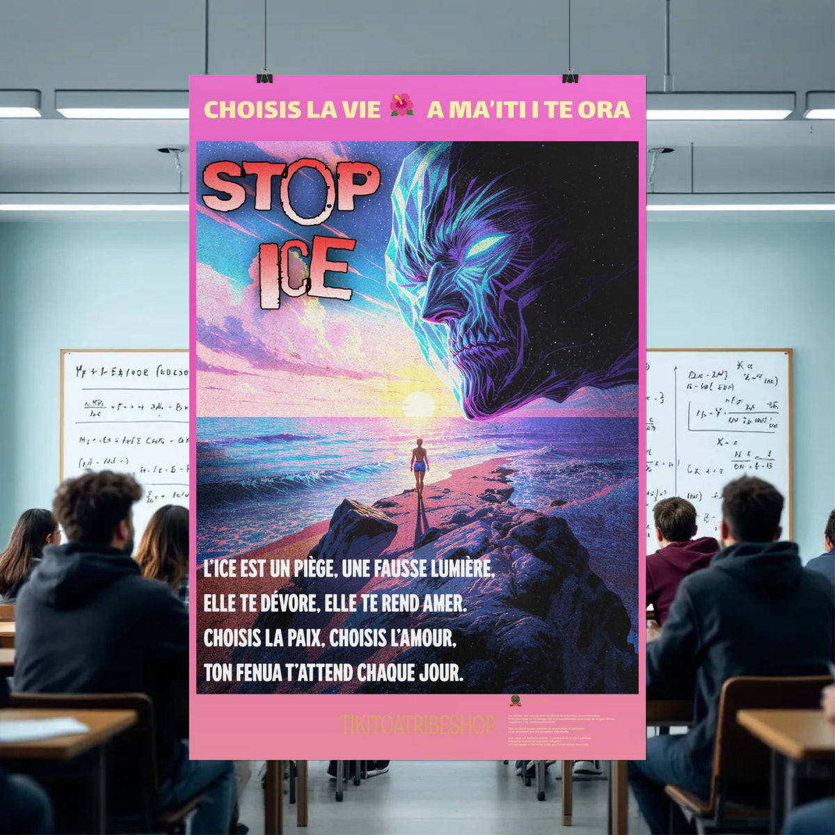 Posters Anti-ICE Polynésie – Affiches de Sensibilisation Contre la Drogue “Paruru i te ora – Brisons les chaînes de l’ICE”