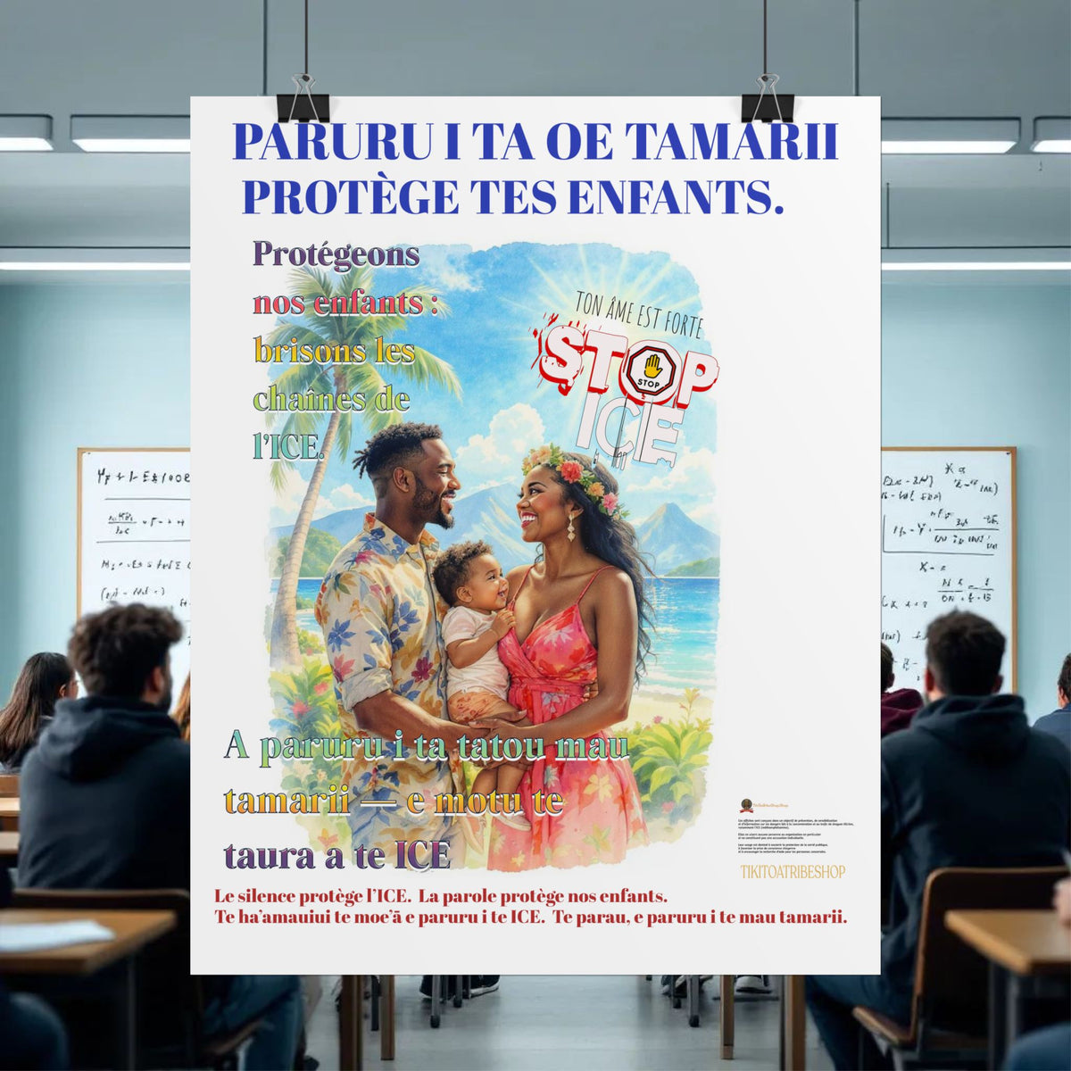 Posters Anti-ICE Polynésie – Affiches de Sensibilisation Contre la Drogue “Paruru i te ora – Brisons les chaînes de l’ICE”