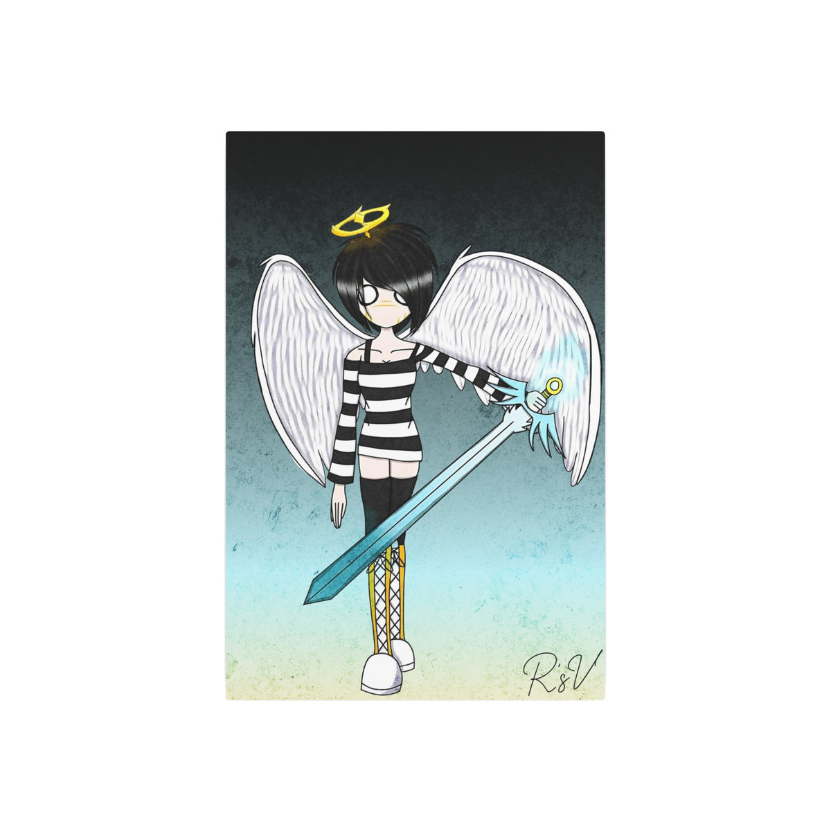 Emo Scene Angel with Sword — R'sV