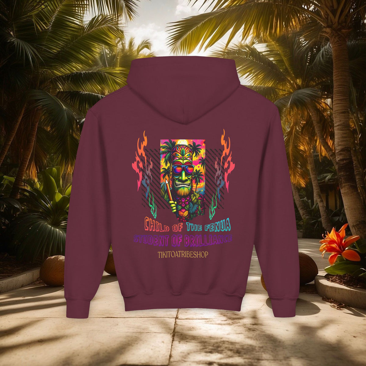THE TIKI SPIRIT - Thick hooded sweatshirt for youth