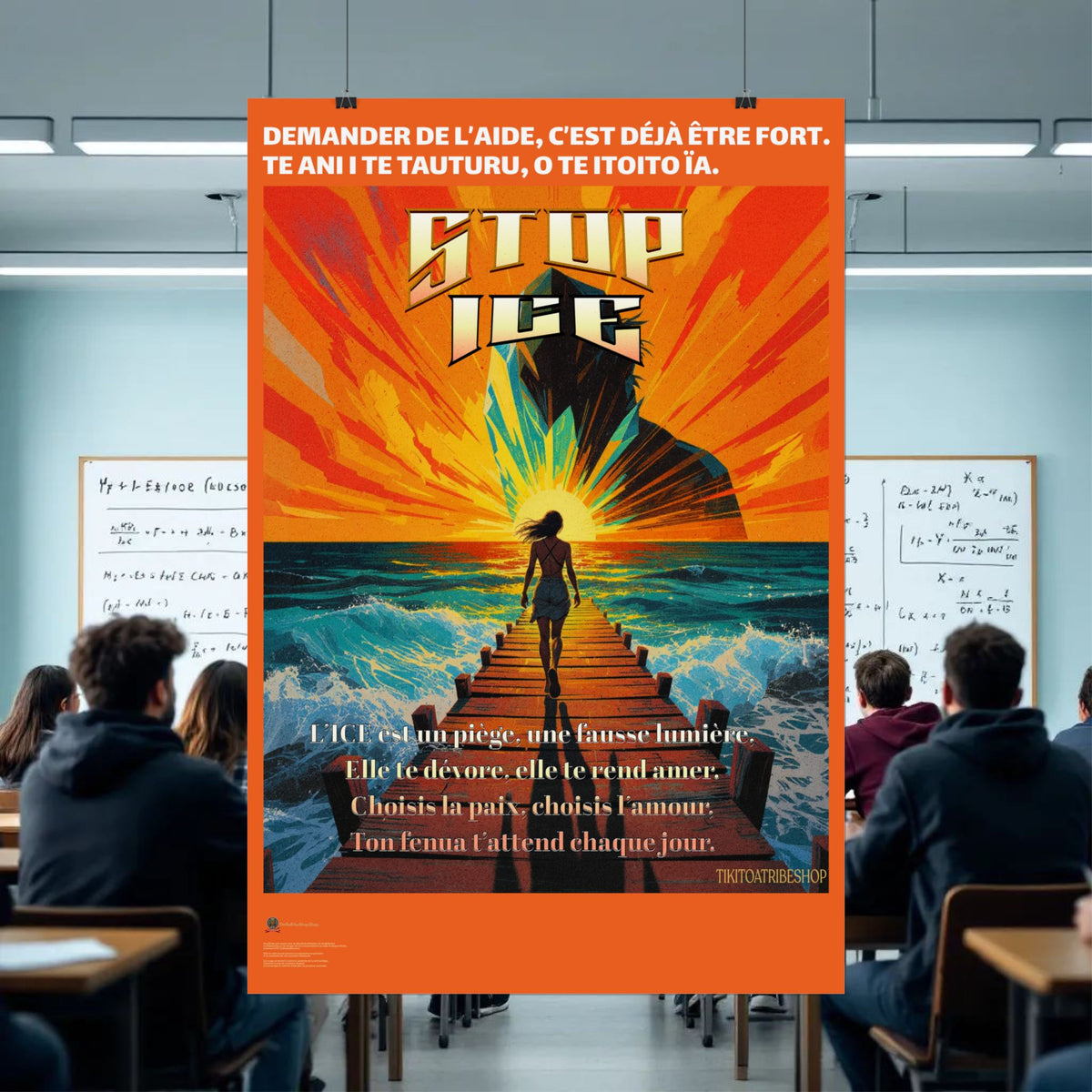 Posters Anti-ICE Polynésie – Affiches de Sensibilisation Contre la Drogue “Paruru i te ora – Brisons les chaînes de l’ICE”