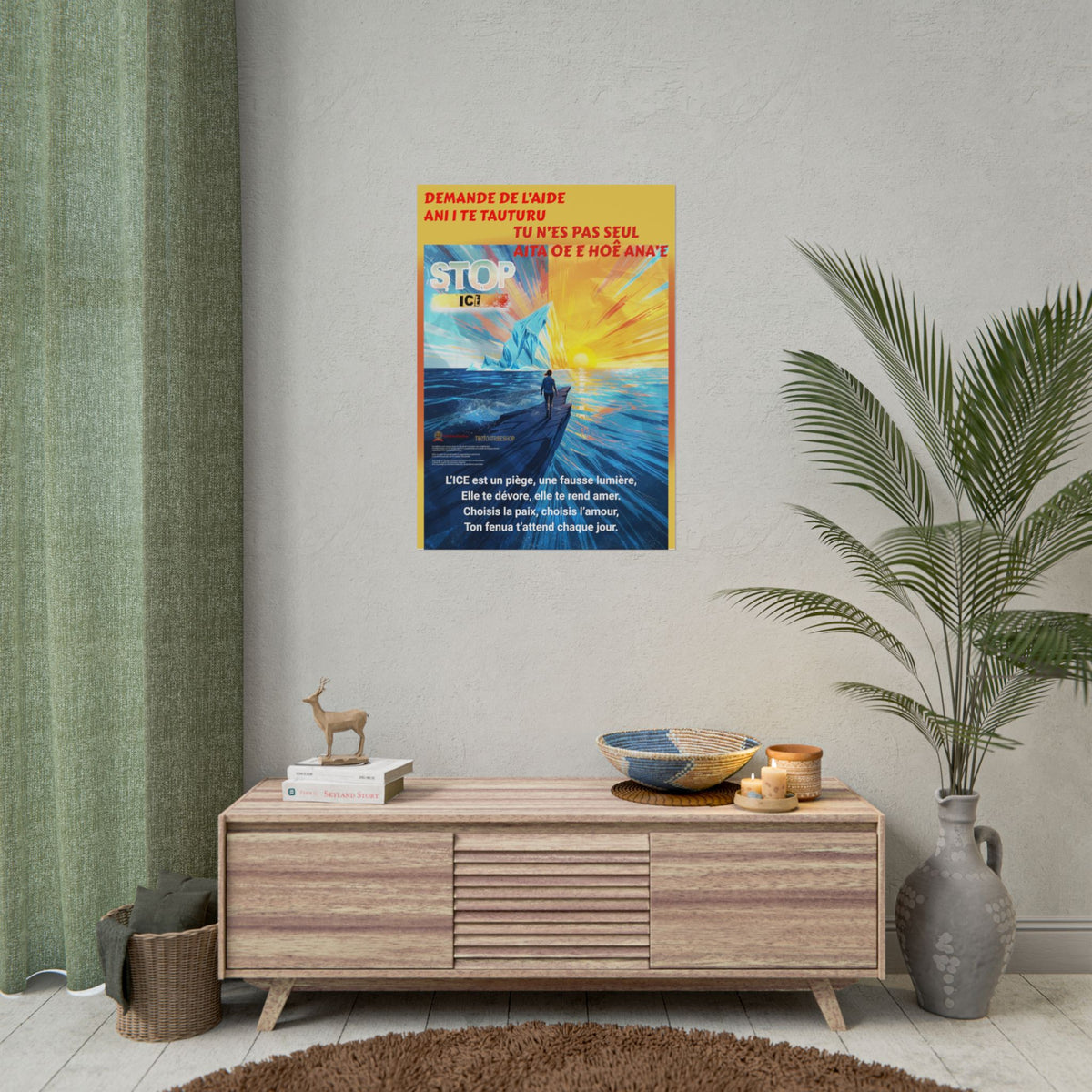 Posters Anti-ICE Polynésie – Affiches de Sensibilisation Contre la Drogue “Paruru i te ora – Brisons les chaînes de l’ICE”