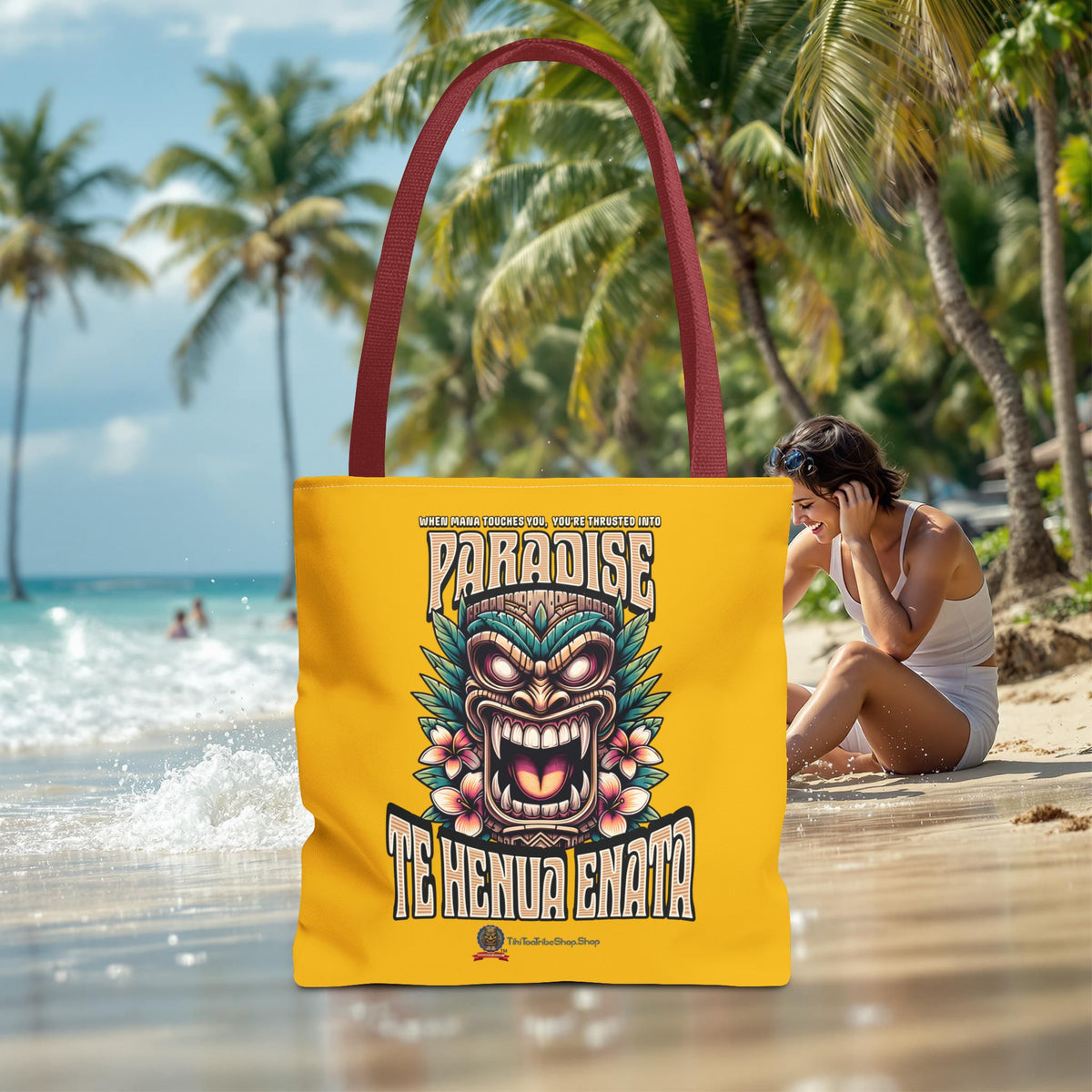 TE HENUA ENATA PARADISE Tote Bag