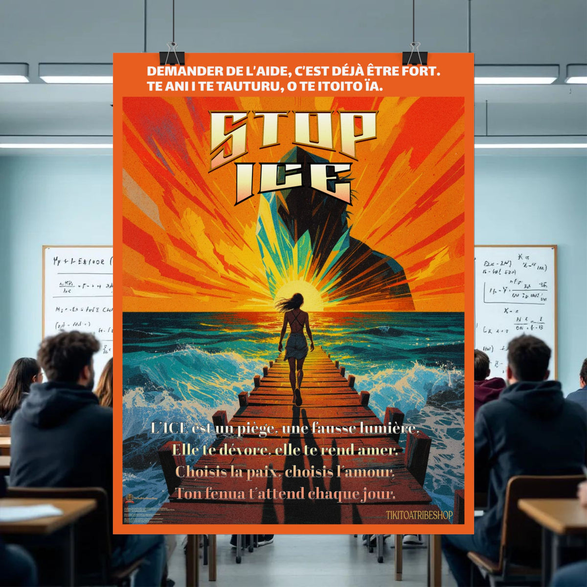 Posters Anti-ICE Polynésie – Affiches de Sensibilisation Contre la Drogue “Paruru i te ora – Brisons les chaînes de l’ICE”