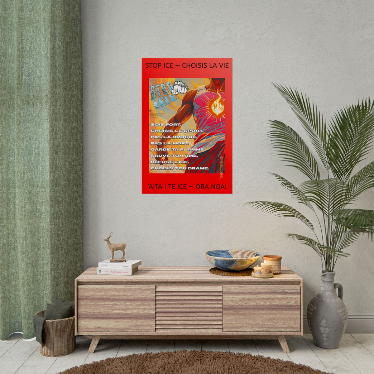 Posters Anti-ICE Polynésie – Affiches de Sensibilisation Contre la Drogue Paruru i te ora – Brisons les chaînes de l’ICE