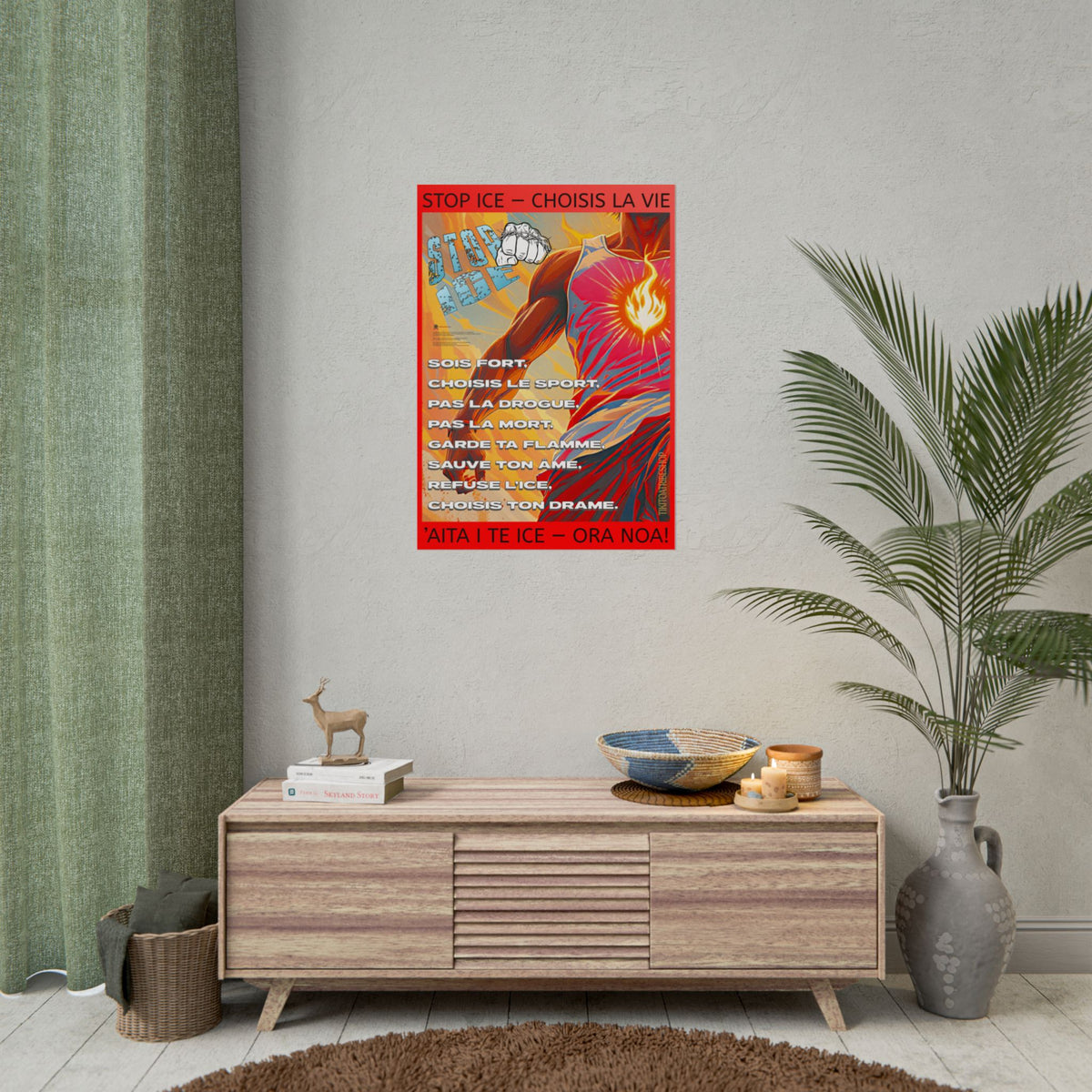 Posters Anti-ICE Polynésie – Affiches de Sensibilisation Contre la Drogue Paruru i te ora – Brisons les chaînes de l’ICE