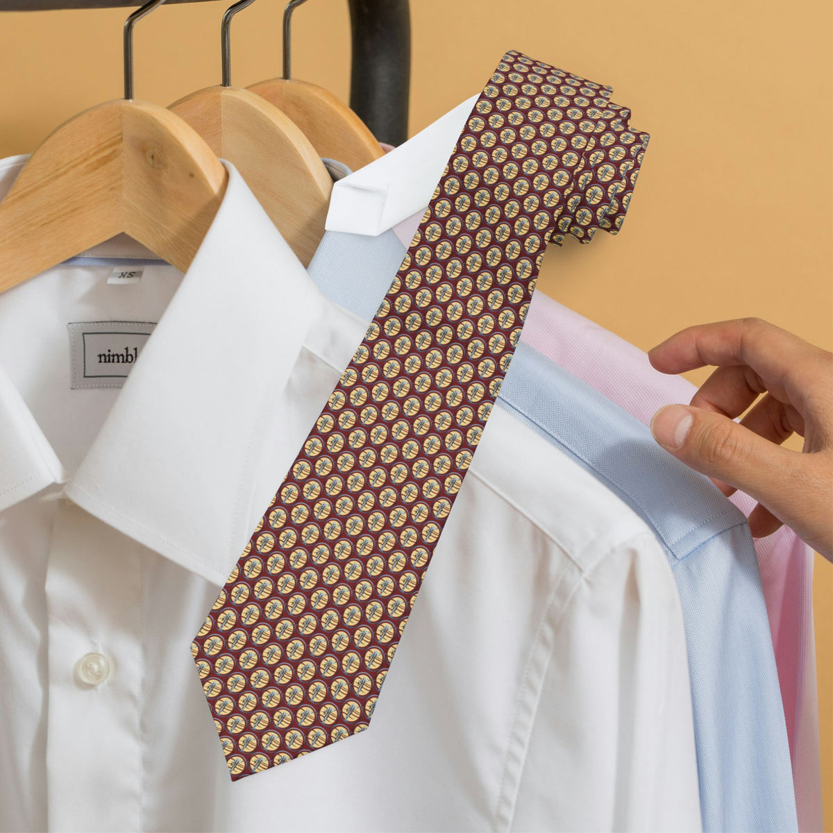 Moroni Graphic Dots inspiration tie