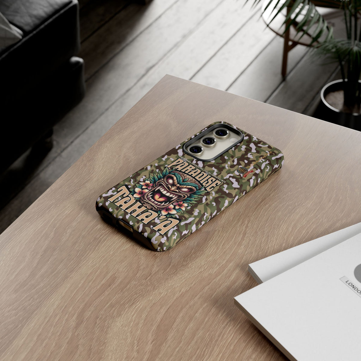 Tahaa – Coque Antichoc Premium « Tiki Féroce » | Design Tribal & Protection Maximale