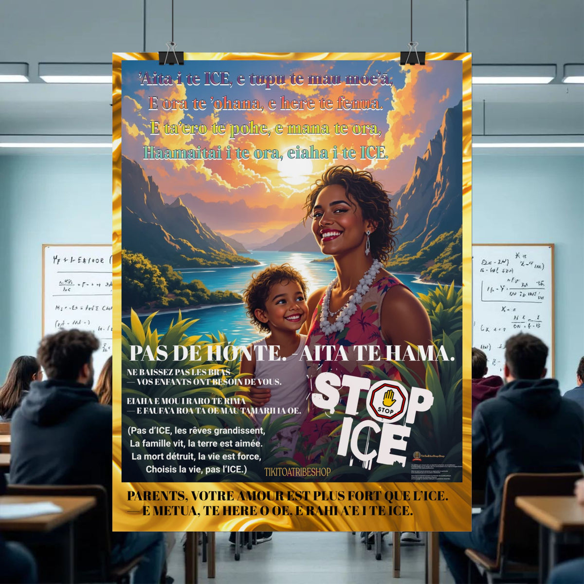 Posters Anti-ICE Polynésie – Affiches de Sensibilisation Contre la Drogue “Paruru i te ora – Brisons les chaînes de l’ICE”