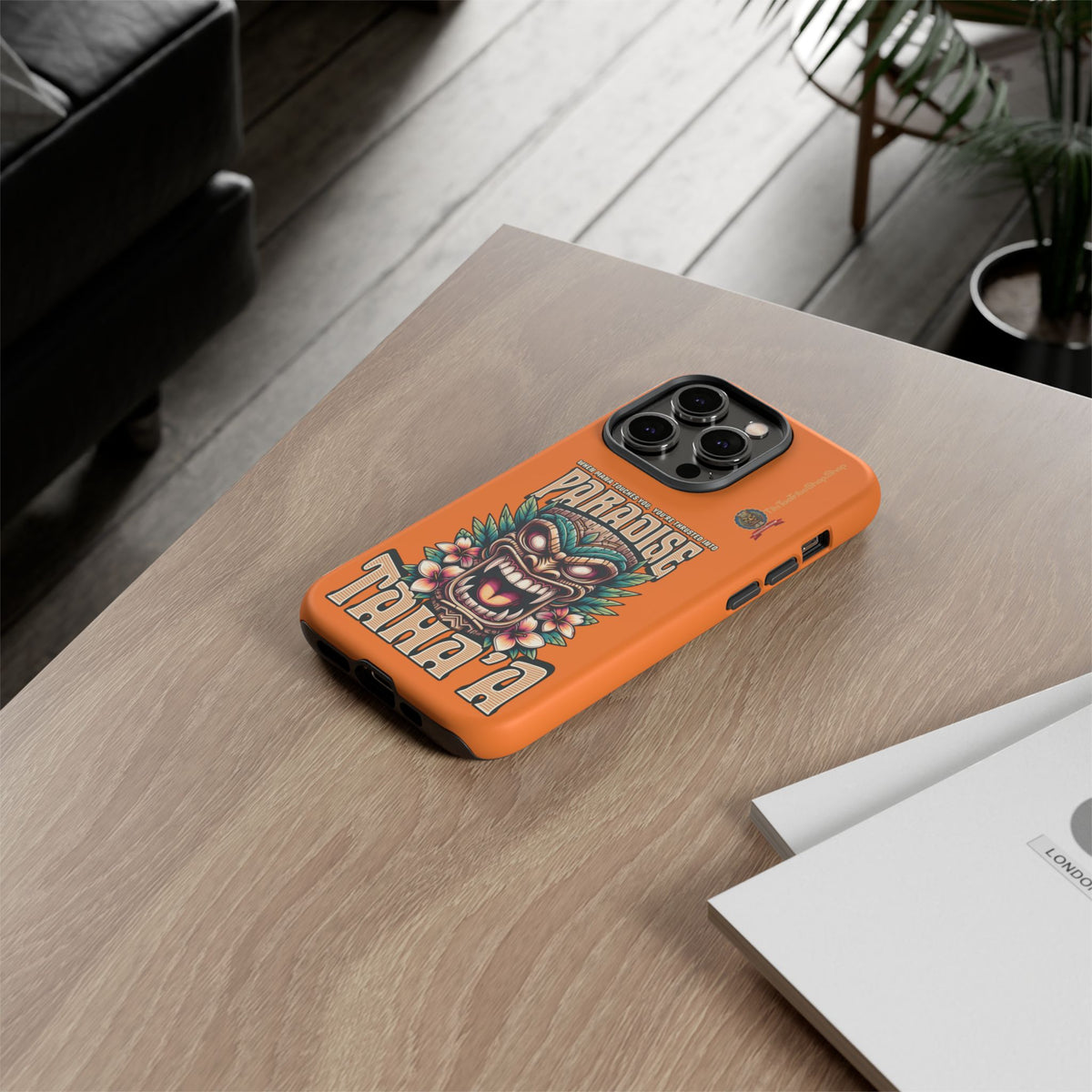 Tahaa – Coque Antichoc Premium « Tiki Féroce » | Design Tribal & Protection Maximale