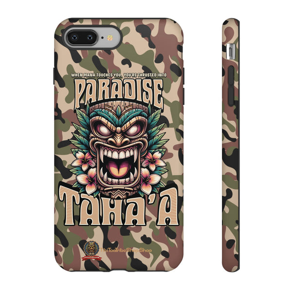 Tahaa – Coque Antichoc Premium « Tiki Féroce » | Design Tribal & Protection Maximale