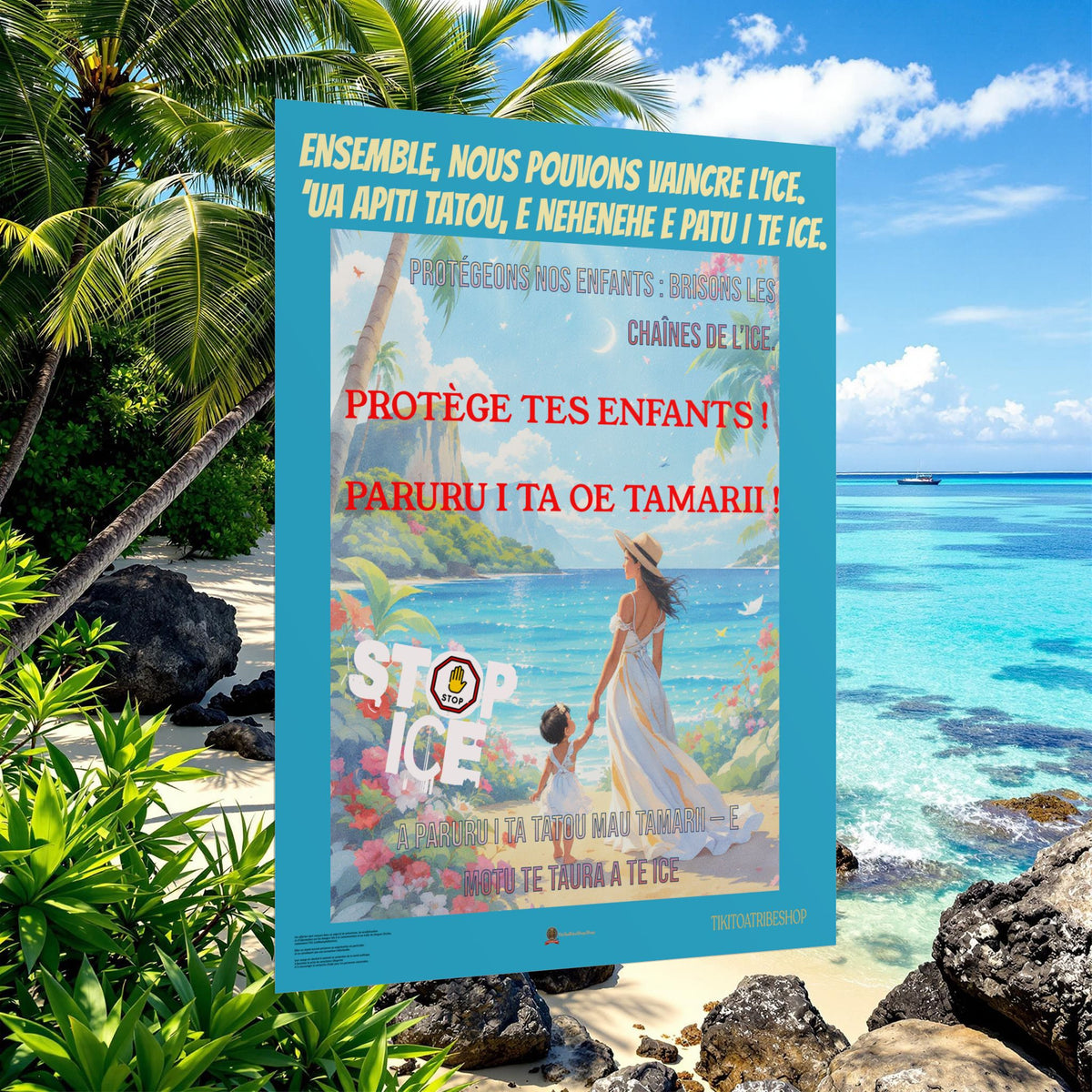 Posters Anti-ICE Polynésie – Affiches de Sensibilisation Contre la Drogue “Paruru i te ora – Brisons les chaînes de l’ICE”