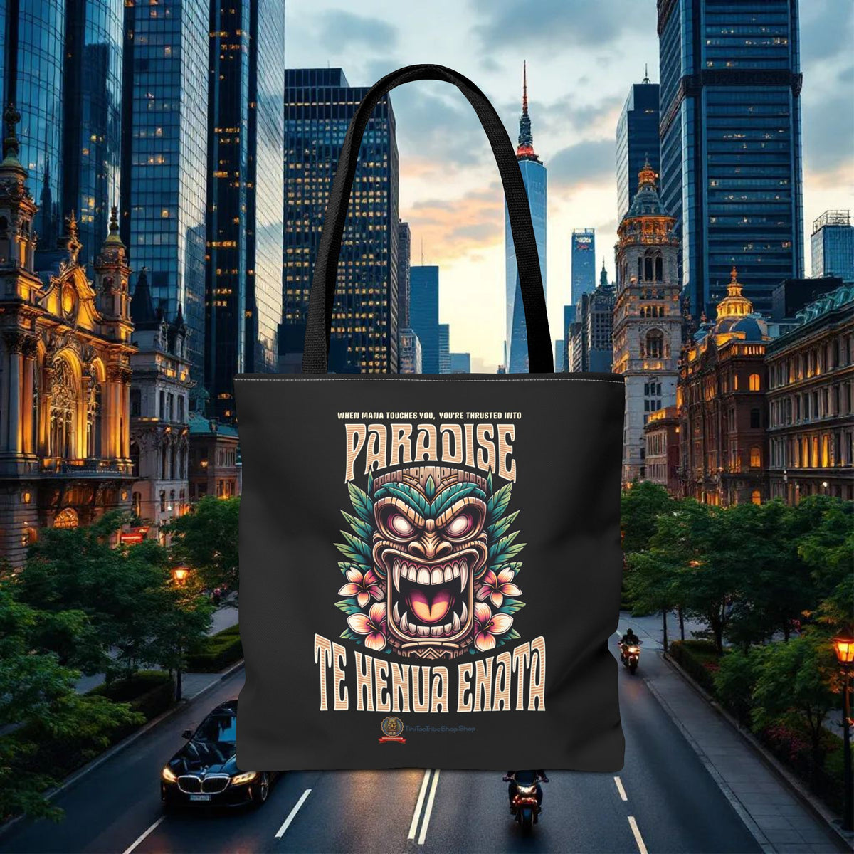 TE HENUA ENATA PARADISE Tote Bag