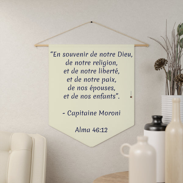 Inspirational Wall Banner – Verse from Alma 46:12